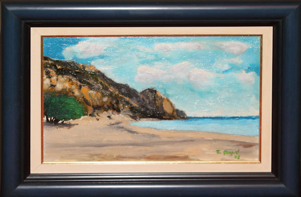 Beach, oil on canvas