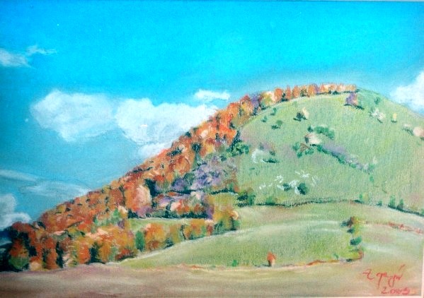 Strazbenica hill, pastel