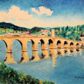 The Bridge on the Drina, oil on canvas