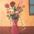 Flowers, oil on canvas