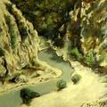 Canyon, pastel