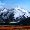 Mountains, pastel