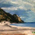 Plaža, ulje na platnu