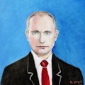 Vladimir Putin, oil on canvas