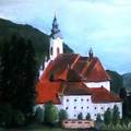 Monastery, pastel