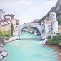 Stari most, pastel