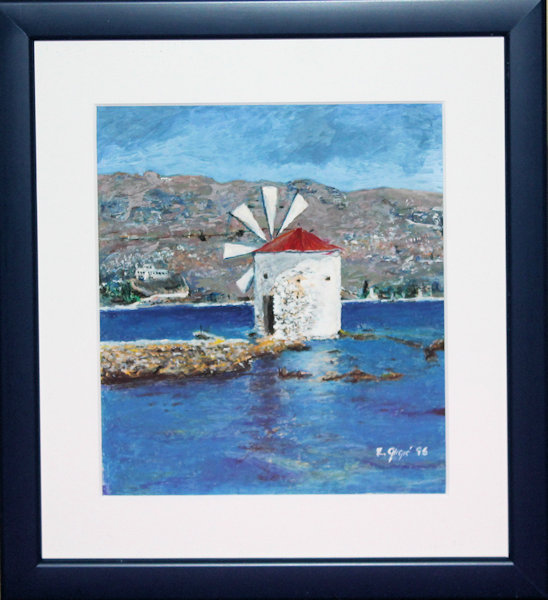 Windmill, pastel