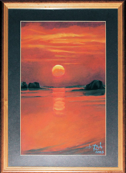 Sunset 2, pastel